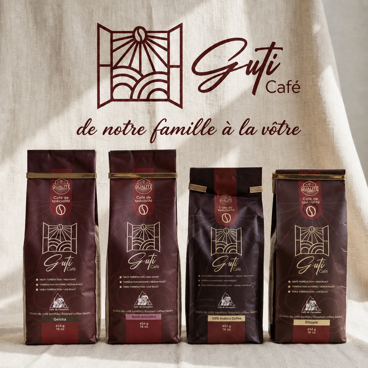 Guti Café — de notre famille à la vôtre — les quatre microlots GutiCafé
